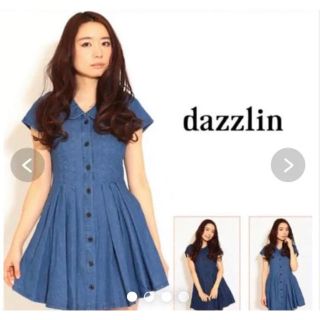 ダズリン(dazzlin)のdazzlin ダズリン  デニムシャツワンピース  定価:約7500円ブルー(ひざ丈ワンピース)