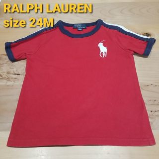 ポロラルフローレン(POLO RALPH LAUREN)のラルフローレン　RALPH LAUREN　Tシャツ　90 24M レッド(Tシャツ/カットソー)