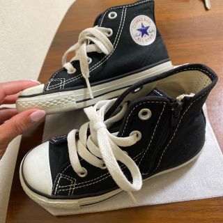 コンバース(CONVERSE)のコンバース　17センチ　黒　ハイカット(スニーカー)