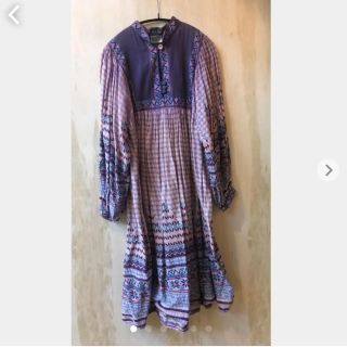 SALE❣️インド綿 ワンピース vintage hooked (ひざ丈ワンピース)