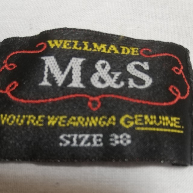 M&S　長袖シャツ　迷彩　ブルー　Mサイズ メンズのトップス(シャツ)の商品写真