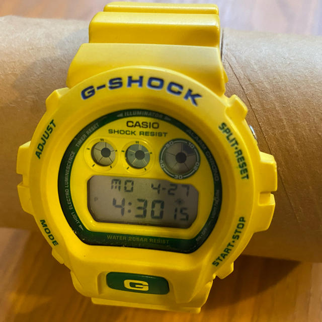 G-SHOCK/限定/DW-6900/サッカーW杯/ブラジル/2006/イエロー