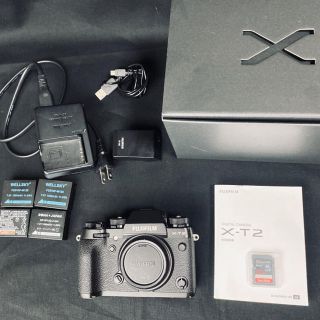 富士フイルム - fujifilm X-T2 バッテリー4個 SDカード付の通販 by ... fujifilm X-T2 バッテリー4個 SDカード付