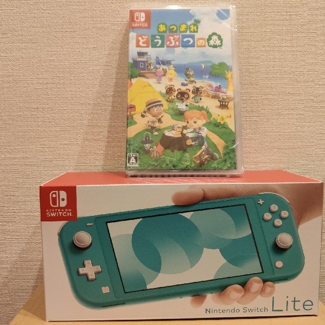 Nintendo Switch Lite どうぶつの森セット(ターコイズ)ーー