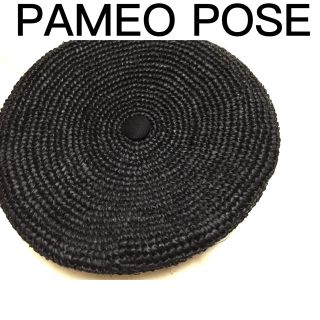 パメオポーズ(PAMEO POSE)のPAMEO POSE ベレー帽 ブラック(ハンチング/ベレー帽)