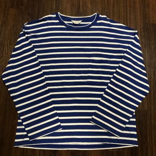 アンユーズド(UNUSED)のUNUSED ボーダーカットソー　ロンT 17SS  US1258(Tシャツ/カットソー(七分/長袖))