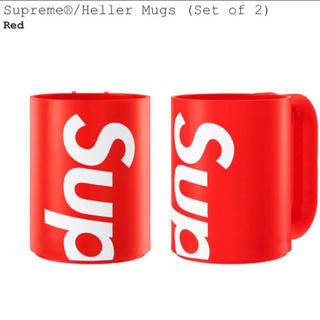 シュプリーム(Supreme)のsupreme heller mugs set of 2 red(グラス/カップ)