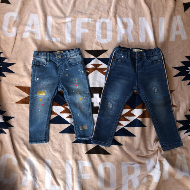 ZARA KIDS(ザラキッズ)のデニムパンツ　ZARA  86センチ キッズ/ベビー/マタニティのベビー服(~85cm)(パンツ)の商品写真
