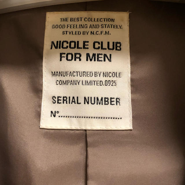 NICOLE CLUB FOR MEN(ニコルクラブフォーメン)のNICOLE CLUB FOR MEN　トレンチコート メンズのジャケット/アウター(トレンチコート)の商品写真