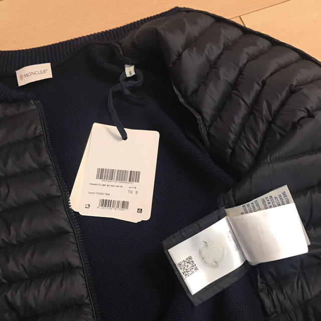 MONCLERモンクレール ペプラムニットダウンカーディガン/Sサイズ新品同様!