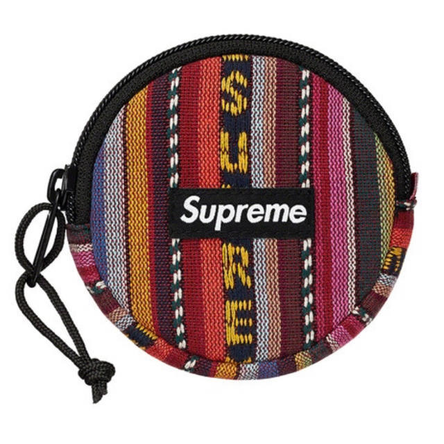 supreme woven stripe coin pouch