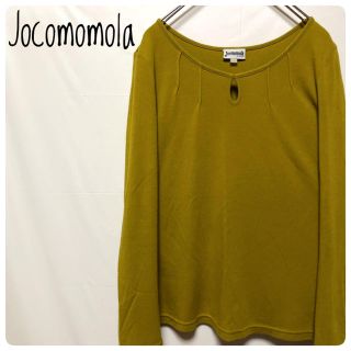 ホコモモラ(Jocomomola)の美品　ホコモモラ　レディースカットソー　サイズL　カラシ色(カットソー(長袖/七分))