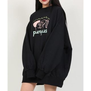 プニュズ 黒 トレーナー/スウェット(レディース)の通販 57点 | PUNYUS