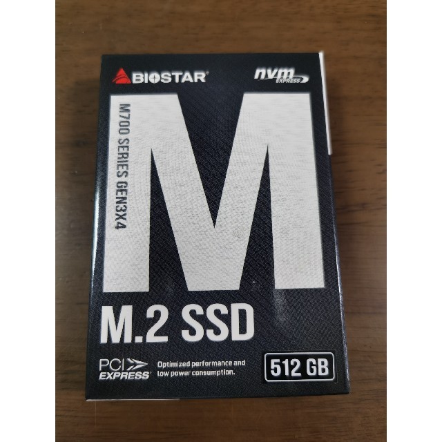 スマホ/家電/カメラ【未使用】BIOSTAR M.2 SSD 512GB