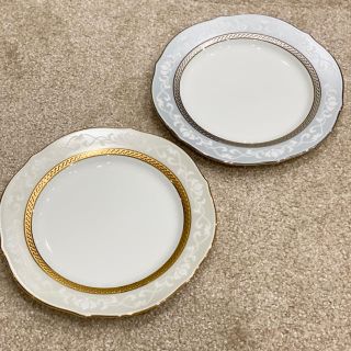 ノリタケ(Noritake)のノリタケ ハンプシャーゴールド&プラチナ アクセントプレート(食器)