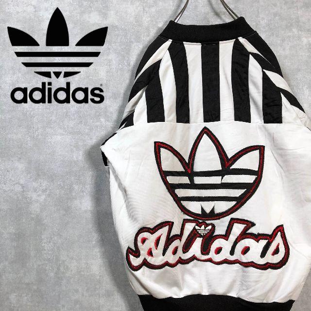 adidas(アディダス)のadidas US輸入 刺繍 バックロゴ デカロゴ ブルゾン メンズのジャケット/アウター(ブルゾン)の商品写真