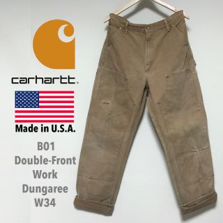 カーハート(carhartt)のCarhartt B01 USA製 ダブルニーダックペインターパンツw34(ペインターパンツ)