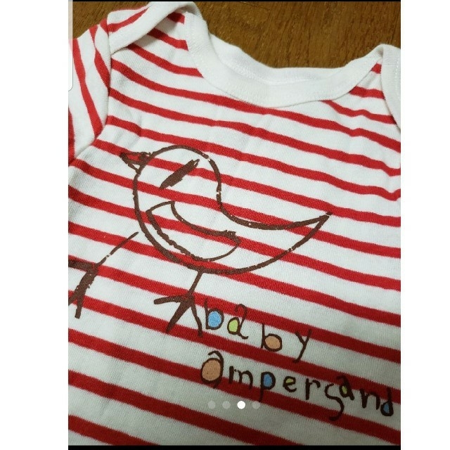 ampersand(アンパサンド)のbaby ampersand♡新品ロンパース2枚セット80サイズ キッズ/ベビー/マタニティのベビー服(~85cm)(ロンパース)の商品写真