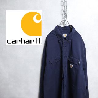 カーハート(carhartt)の古着 Carhartt ビッグサイズ  FR ネイビー カーハート(シャツ)