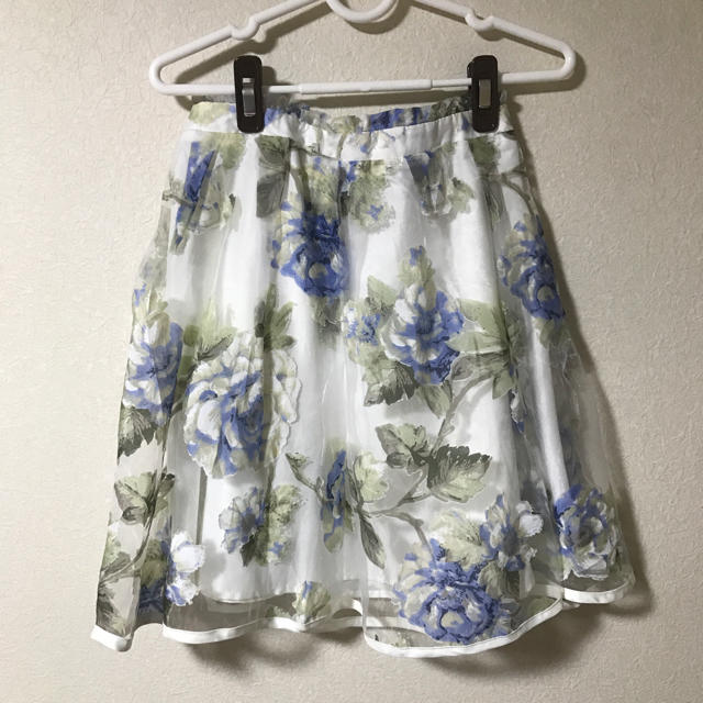 GRL(グレイル)の花柄オーガンジースカート レディースのスカート(ひざ丈スカート)の商品写真