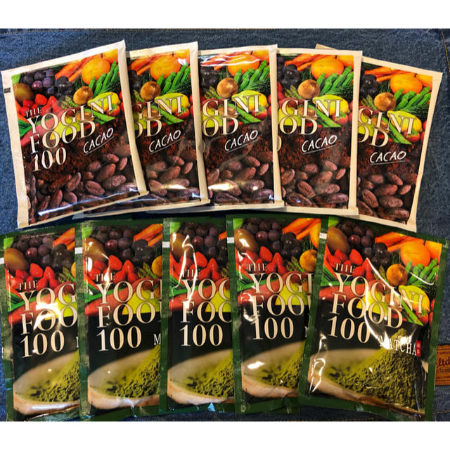 新発売の抹茶味とカカオ味★YOGINI FOOD100 ヨギーニフード LAVA コスメ/美容のダイエット(ダイエット食品)の商品写真