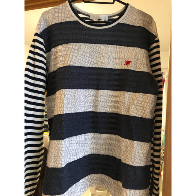 COMME des GARCONS(コムデギャルソン)のコムデギャルソン GANRYU ボーダーカットソー ロンT S メンズのトップス(Tシャツ/カットソー(七分/長袖))の商品写真