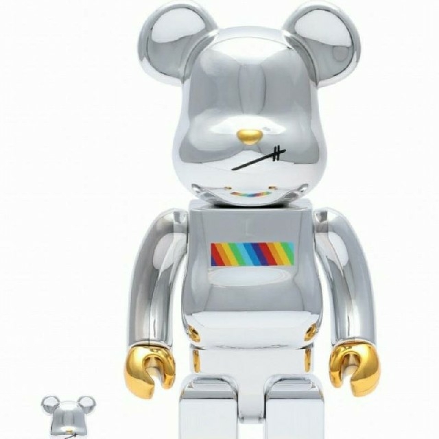 新品 BE@RBRICK FLOR@ SILVER 400％