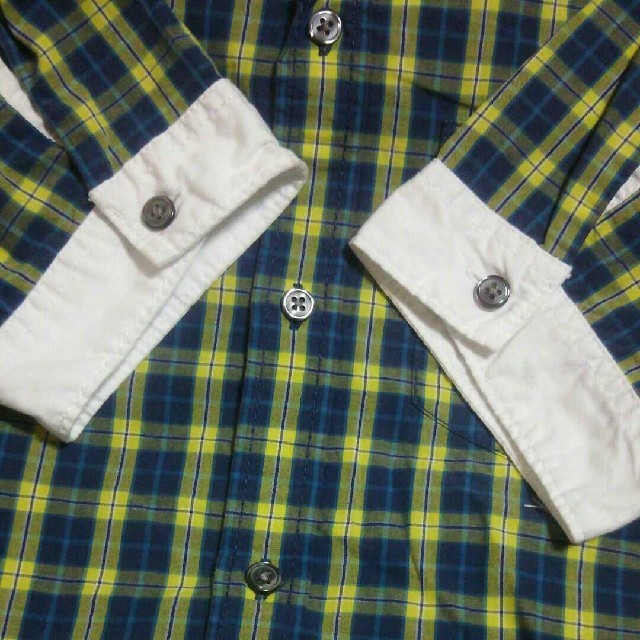THE SHOP TK(ザショップティーケー)のTK MIXPICE 半端袖シャツ サイズ2 チェックシャツ ティーケー 可愛い メンズのトップス(シャツ)の商品写真