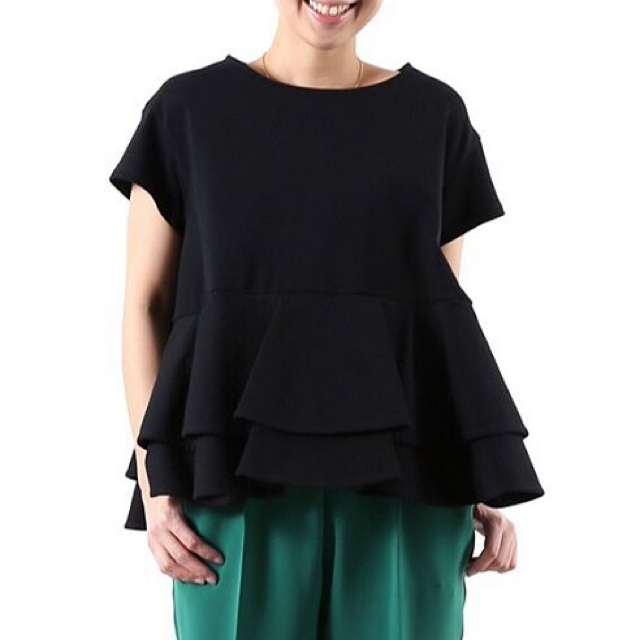 専用♡新品未使用♡yoriダブルフレア♡半袖ブラック♡ - bookteen.net 販売最安値 新品★yori ボートネックダブルフレアカットソー Tシャツ/カットソー(七分/長袖)