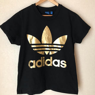 アディダス(adidas)のadidas  ゴールド ロゴ　Tシャツ(Tシャツ(半袖/袖なし))