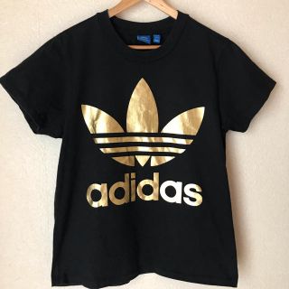 アディダス(adidas)のadidas  ゴールド ロゴ　Tシャツ(Tシャツ(半袖/袖なし))