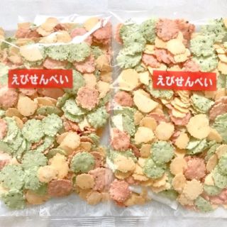 やよりょうしゅんママ様【とまらない美味しさ】三種ミックスせん えびせんべい×2袋(菓子/デザート)