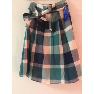 バーバリーブルーレーベル(BURBERRY BLUE LABEL)の【新品未使用】BLUELABEL CLESTBLIDGE フレアチェックスカート(ひざ丈スカート)