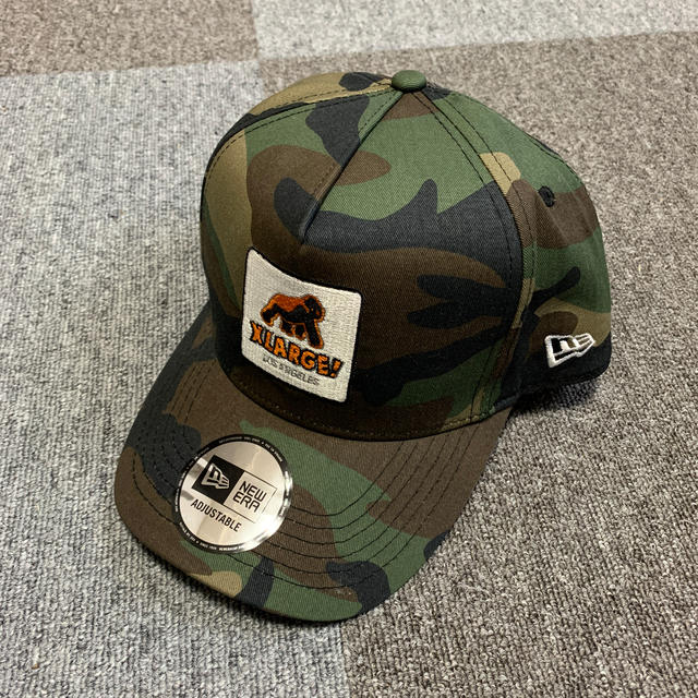 XLARGE newera cap used 迷彩 ミリタリー 美品 - キャップ