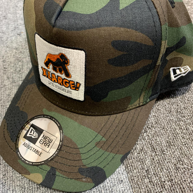 XLARGE newera cap used 迷彩 ミリタリー 美品 - キャップ