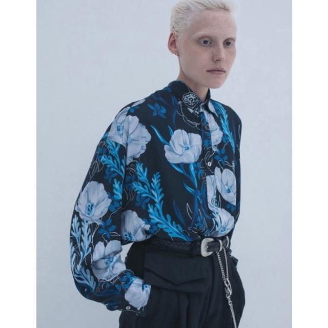 店内全品対象 Jieda ジエダ 21ss Flower shirt フラワーシャツ サイズ2