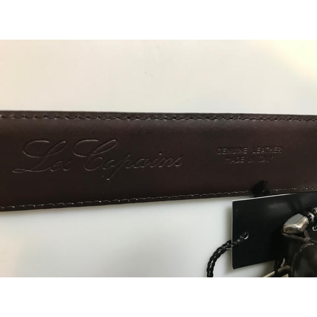 Calvin Klein(カルバンクライン)の新品⭐️LES COPAINSイタリア製 天然皮革 ダークブラウン メンズのファッション小物(ベルト)の商品写真