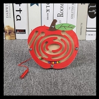 専用　新品 木製 磁石 迷路 モンテッソーリ リンゴさんメイロ(知育玩具)