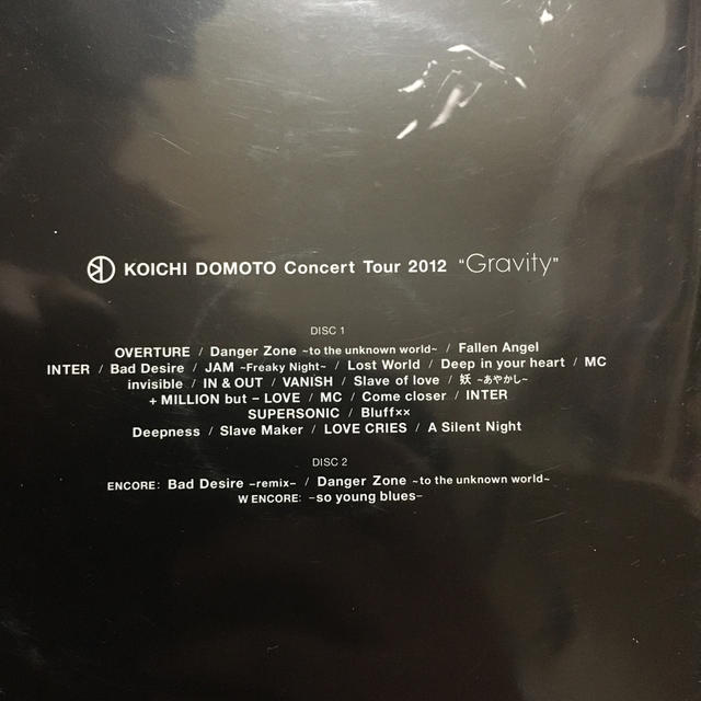KinKi Kids(キンキキッズ)の堂本光一KOICHIDOMOTO　ConcertTour2012“Gravity エンタメ/ホビーのDVD/ブルーレイ(ミュージック)の商品写真