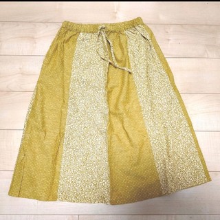 サマンサモスモス(SM2)のSM2のロングスカート/黄色/花柄(ロングスカート)