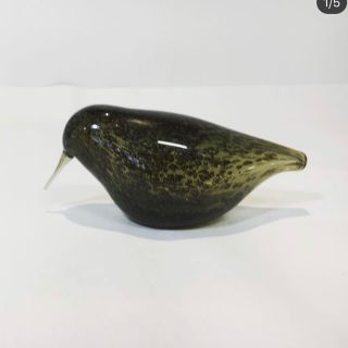 イッタラ(iittala)のはちさま専用　最終値下　希少なOiva Toikka pearl owl(置物)