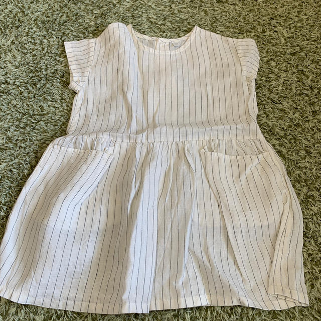 MUJI (無印良品)(ムジルシリョウヒン)のMUJI  リネンワンピース キッズ/ベビー/マタニティのキッズ服女の子用(90cm~)(ワンピース)の商品写真