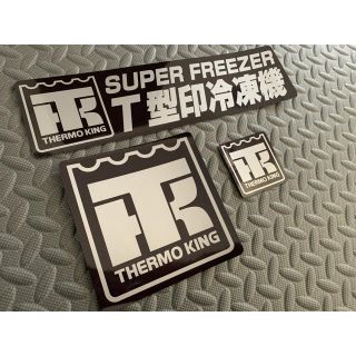 送料無料【THERMO KING】サーモキング ステッカー 3枚セット デコトラ(トラック・バス用品)