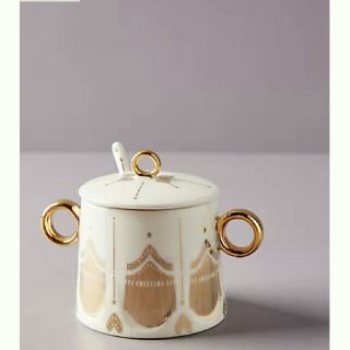 アンソロポロジー(Anthropologie)のアンソロポロジー シュガーポット&スプーン 新品未使用(食器)