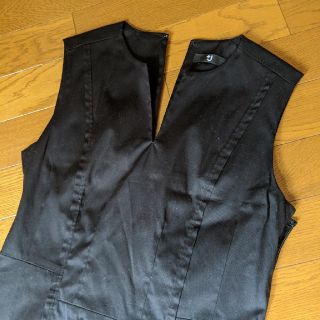 ジルサンダー(Jil Sander)の【美品】ユニクロ＋j のブラックワンピース(ひざ丈ワンピース)