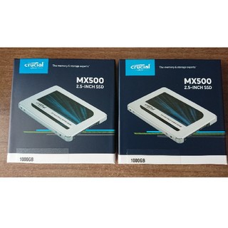 SSD 1TB×2枚 CT1000MX500SSD1 領収書付き 5年保証