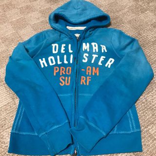 ホリスター(Hollister)のHollister 裏ボア ジップアップ レディース パーカー ブルー(パーカー)