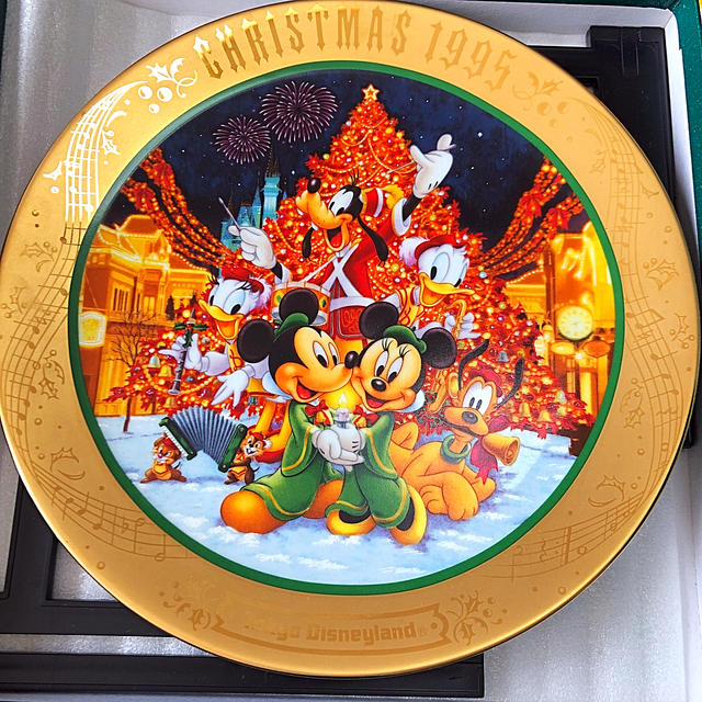 Disneyland Xmas 1995  装飾用皿　レア