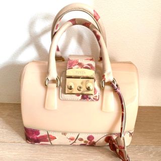 美品　フルラ　キャンディバッグ　FURLA クリアピンク　クリアベージュ