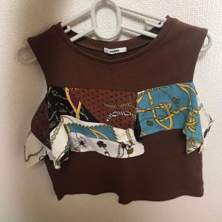 ムルーア(MURUA)の美品　MURUA ムルーア　ドッキングオフショルダートップス(カットソー(半袖/袖なし))